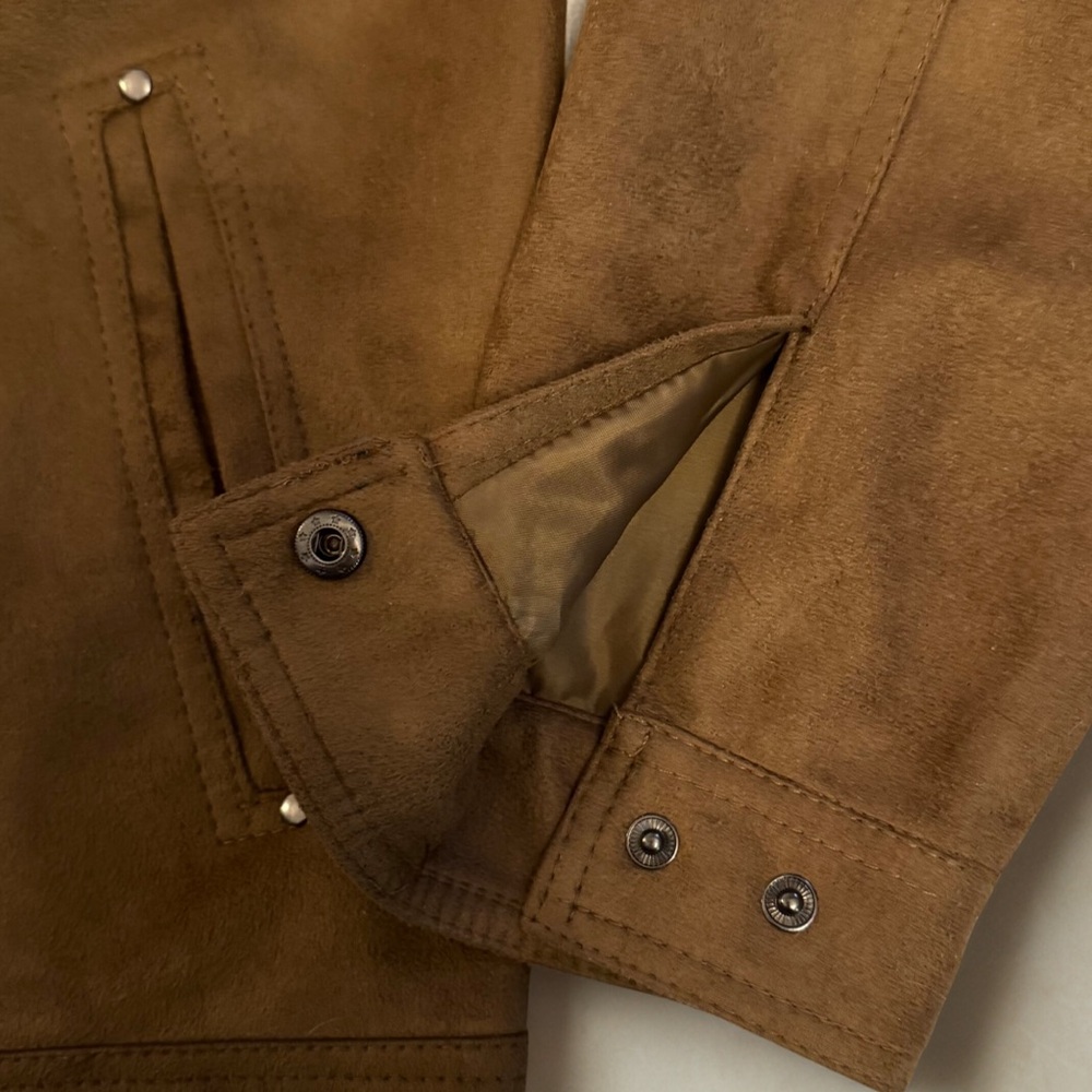 Men’s EA Collection Italy Style Suede Jacket – Size XL - Picture 4 of 10